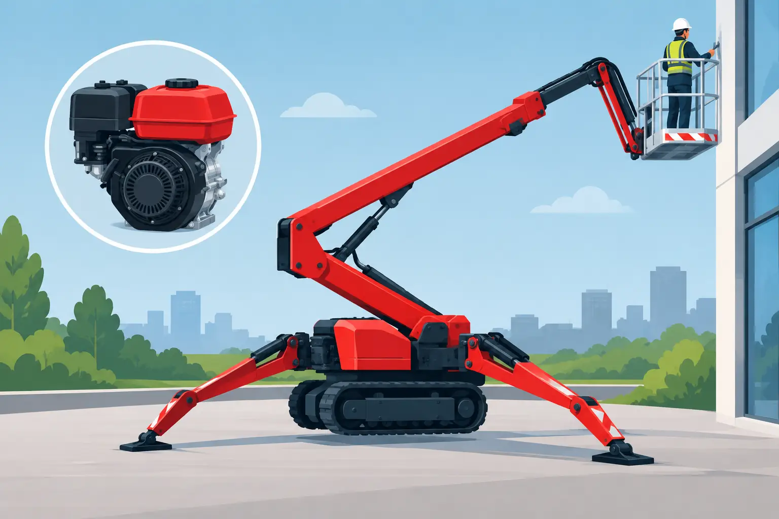 Choosing the Right Honda-powered Spider Lift